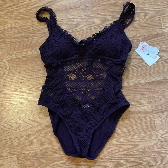 BECCA Other - NWT Lace one piece bathing suit w/cover up!!